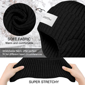 Earflap Knitted Cap