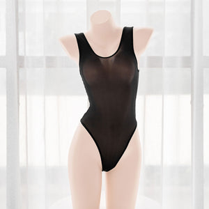 Deep V cutout bodysuit  KF70305
