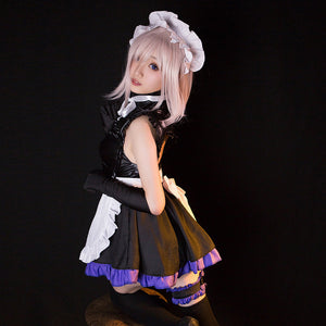 Fate Grand Order Mash Kyrielight Costume Anime FGO Matthew Maid Cosplay Outfits Latex Maid Dress with Full Set Accessories