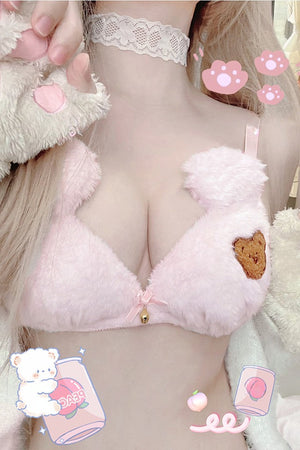 Pink bear underwear S037