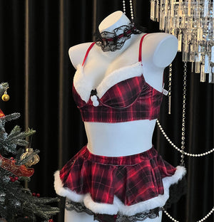 Christmas Red Plaid Skirt SD87