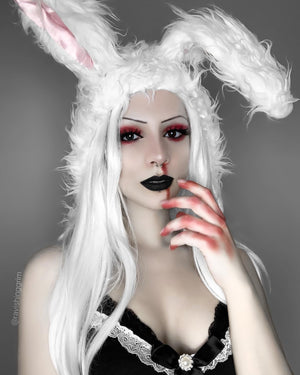 Plush bunny ears headgear KF81980