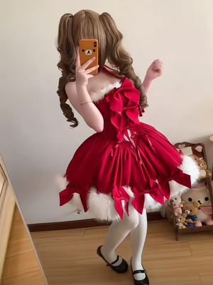 Christmas Lolita Hooded Cape Dress SD66