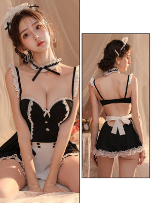 Maid Cafe Fancy Dress Outfit