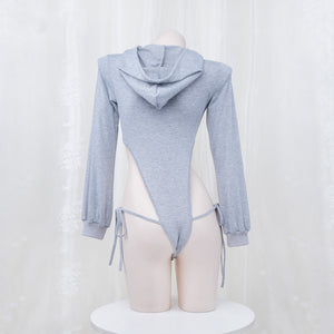 Gray Hooded Sweatshirt  KF70035