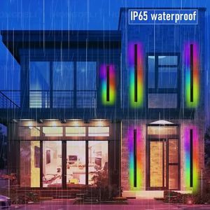 Luminous RGB Outdoor Wall Light – Waterproof Color-Changing LED Wall Sconce