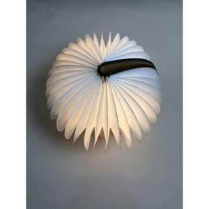 Natural Wood Foldable Mushroom Lamp – Rechargeable Cordless LED Ambient Light