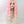 Pink and white wool curly wig W003