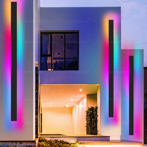 Luminous RGB Outdoor Wall Light – Waterproof Color-Changing LED Wall Sconce
