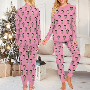 Custom Pajama Set with Picture, Personalized Family Pajamas with Photo, Custom Family Christmas pajamas with Face, Bachelorette Party Pajama