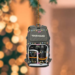 Personalized Camera Christmas Ornament 2024, Camera Light Keepsake, Gift For Camera Men, Photography Ornament- Xmas Tree Hanging Decoration