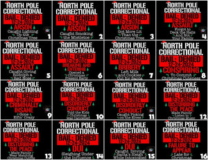 Custom North Pole Correctional Christmas 2024 Shirt, Bail Denied 12-24-2024 shirts, North Pole Christmas Matching Family Tshirt, Funny Tees