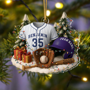 Personalized Softball Ornament 2025 Custom Jersey, Team Keepsake