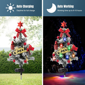Solar Christmas Tree Stake Lights