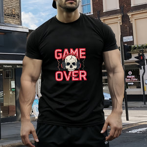 Men's T-Shirt European Size Graphic Print Casual Short Sleeve T-Shirt