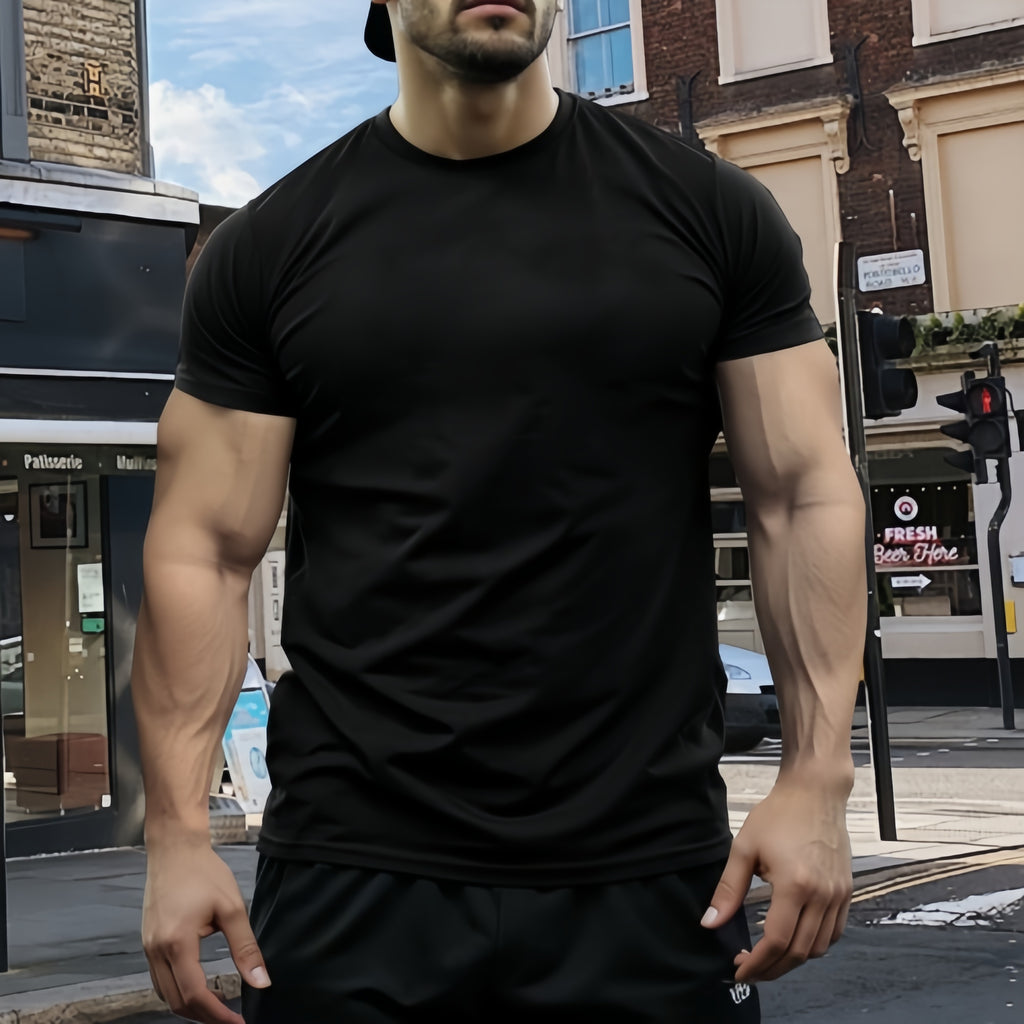 Men's T-Shirt European Size Graphic Print Casual Short Sleeve T-Shirt