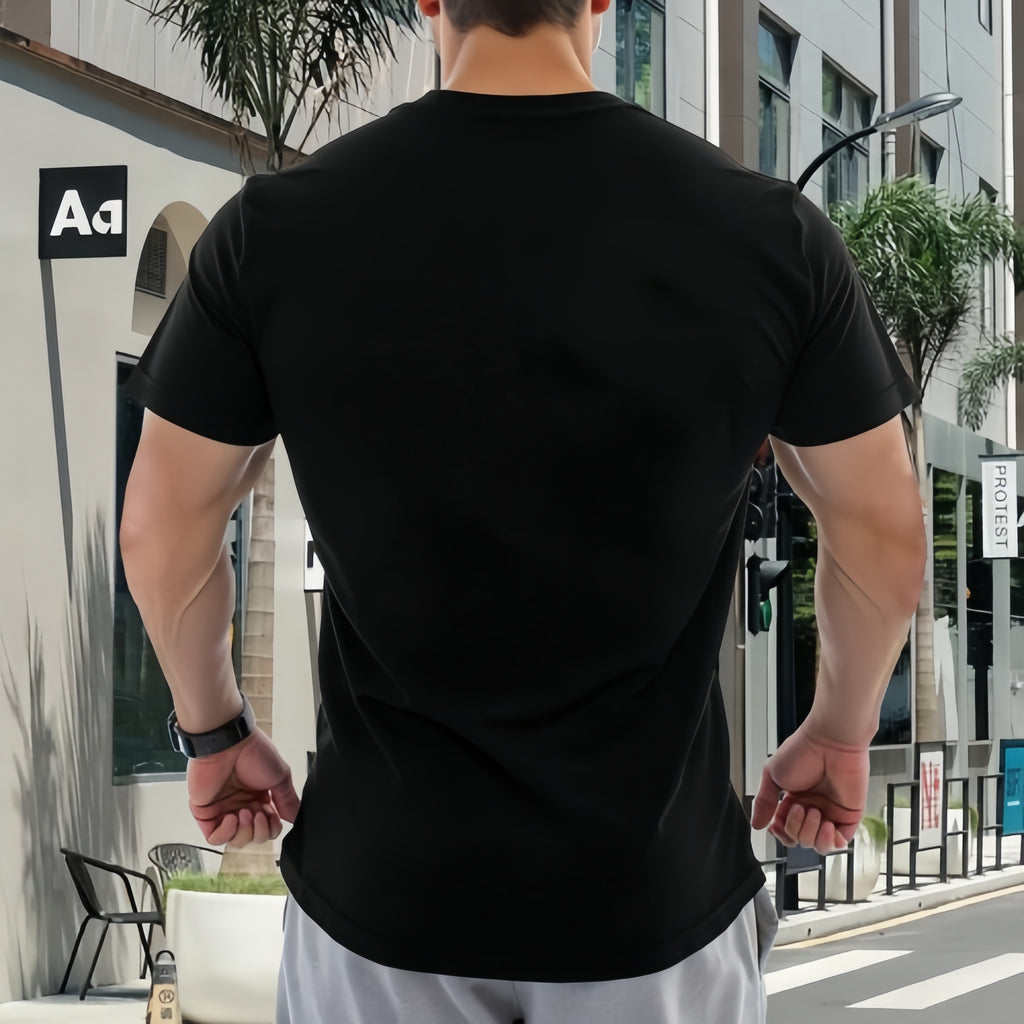 Men's T-Shirt European Size Graphic Print Casual Short Sleeve T-Shirt