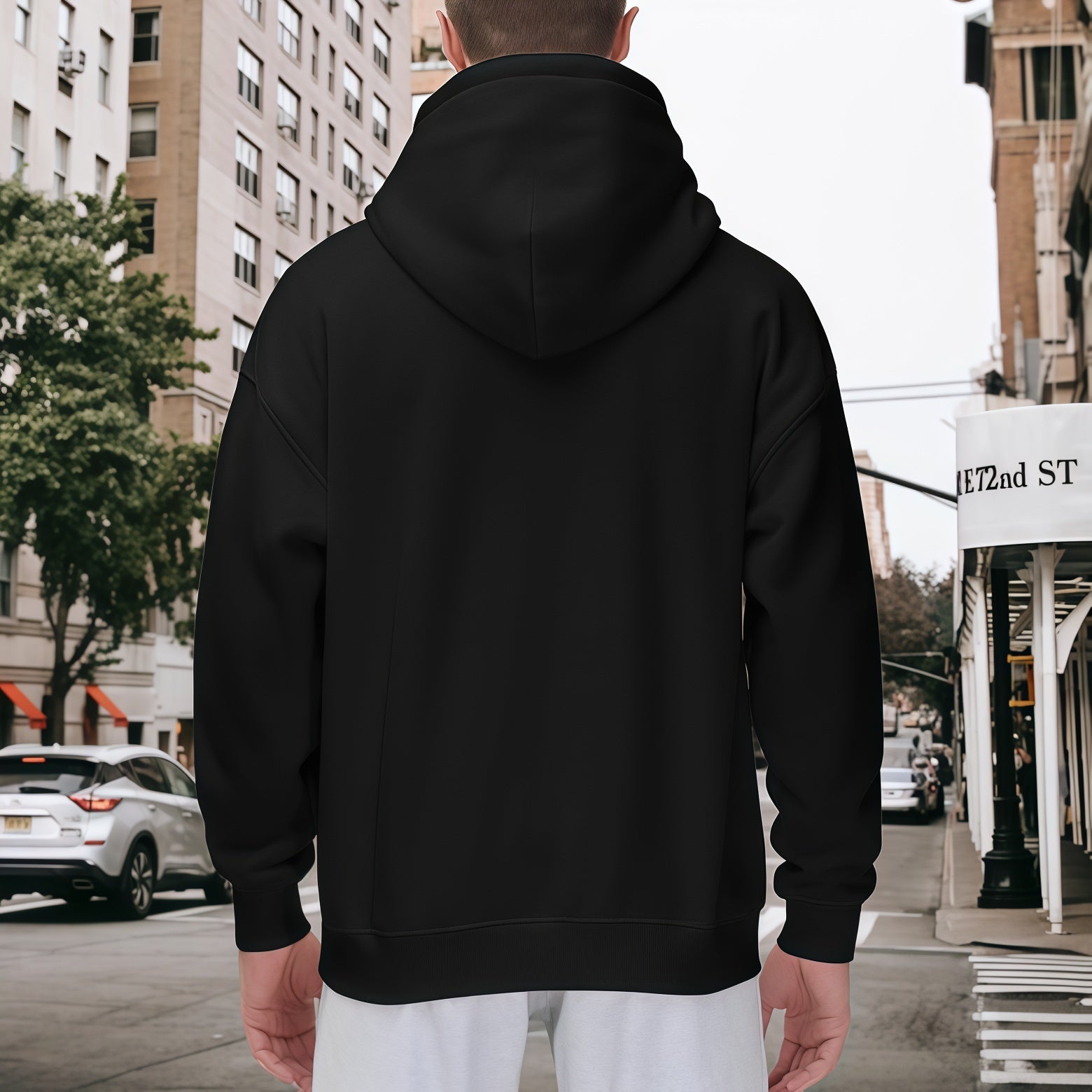 Men's Cotton Hooded Sweatshirt Casual Pullover Hoodie