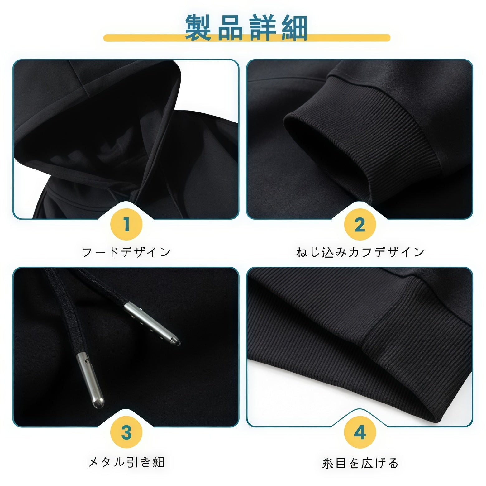 Men's Cotton Hooded Sweatshirt Casual Pullover Hoodie