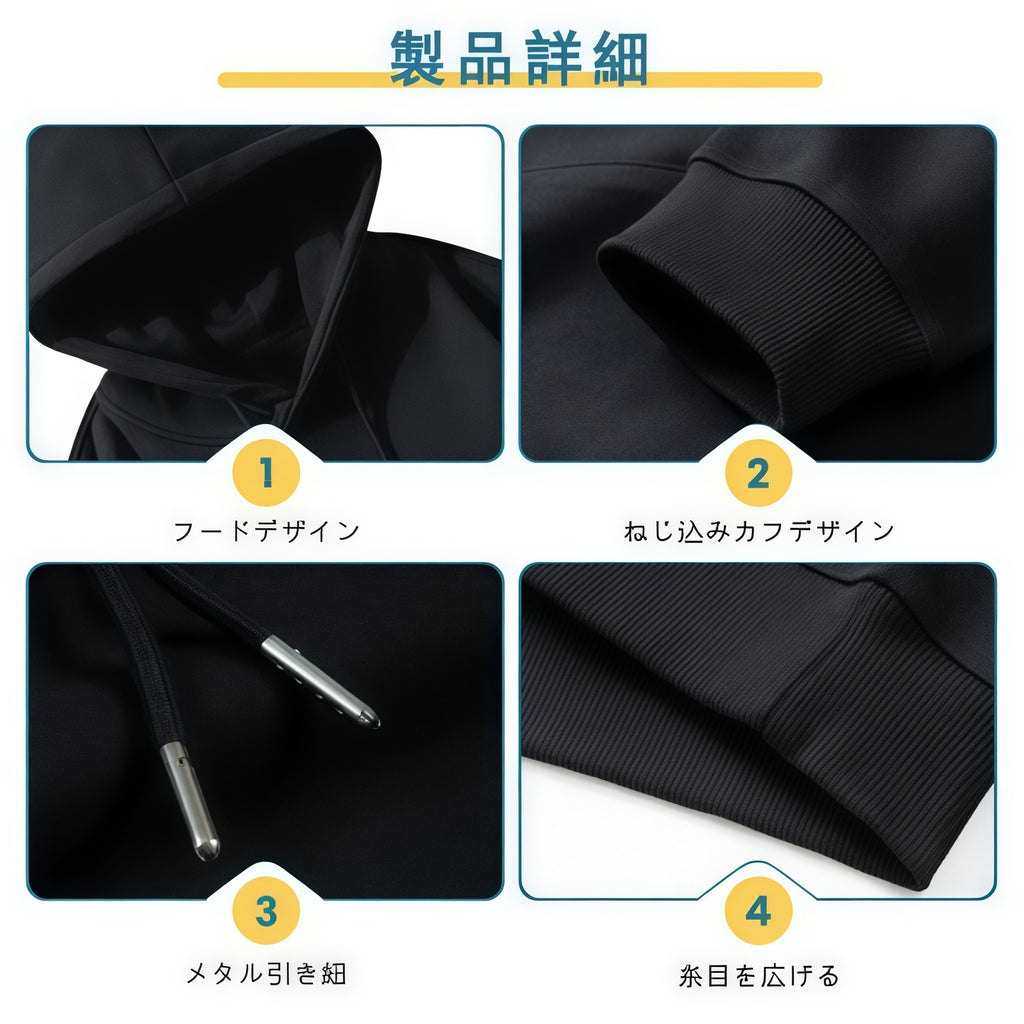 Men's Cotton Hooded Sweatshirt Casual Pullover Hoodie