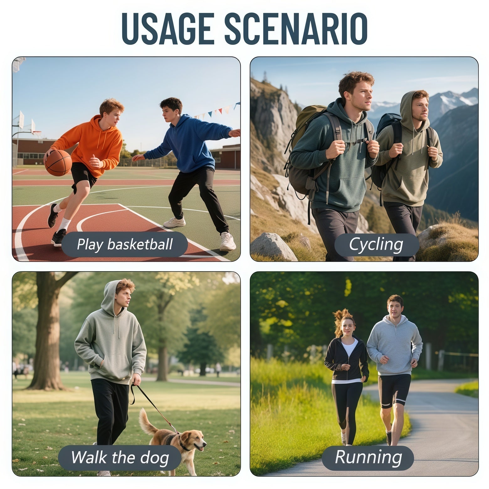 Men's Sweatshirt Hoodie Casual Pullover Hoodie