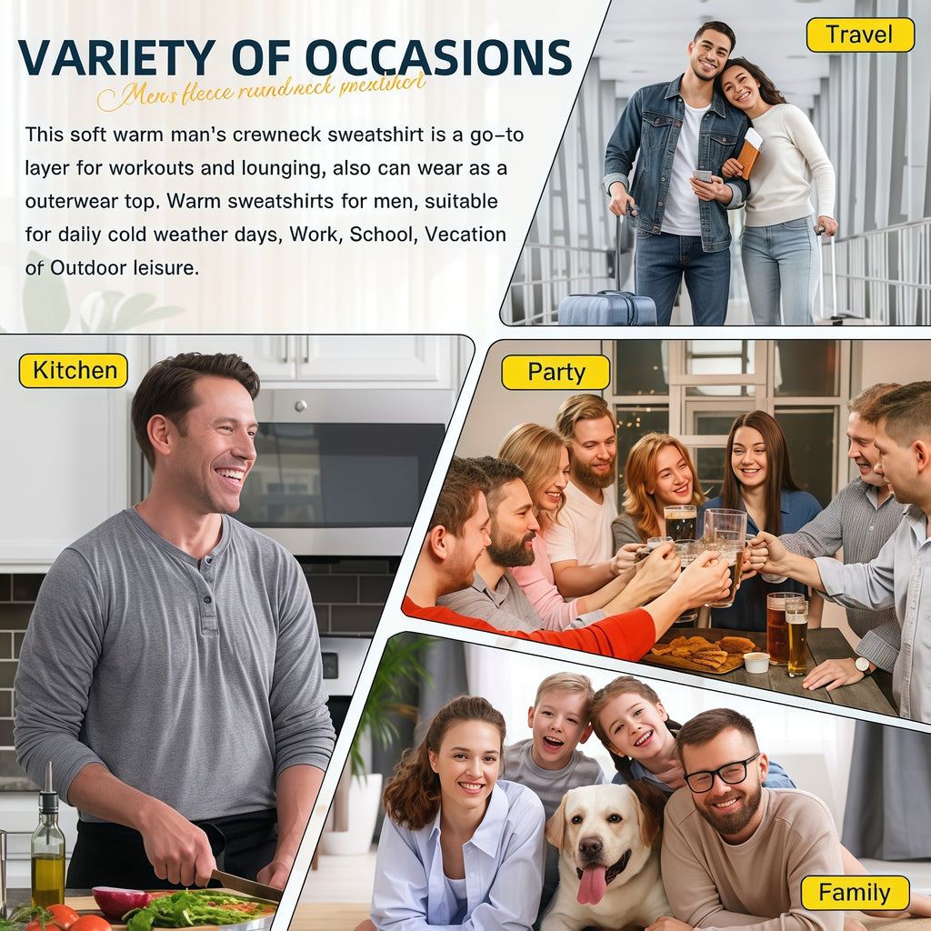 Men's Sweatshirt Casual Pullover Hoodie