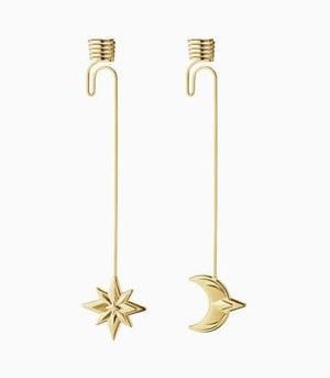 Christmas Candleholder Star and Moon