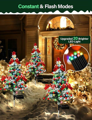 Solar Christmas Tree Stake Lights