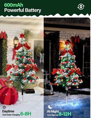 Solar Christmas Tree Stake Lights