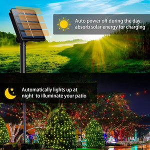 Solar LED Outdoor String Lights – Solar Powered Decorative Christmas & Outdoor Fairy Lights