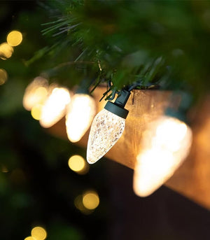LED Faceted C9 Christmas Lights