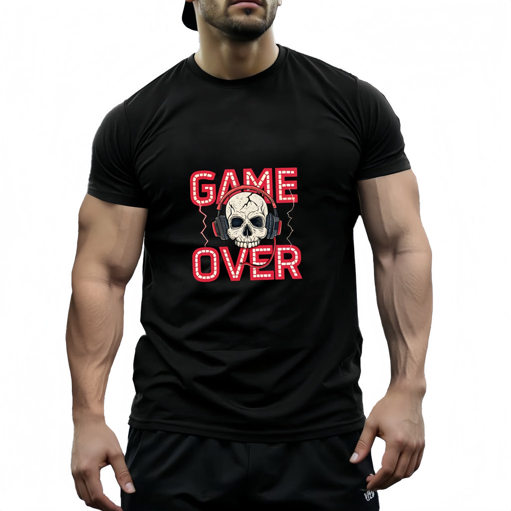 Men's T-Shirt European Size Graphic Print Casual Short Sleeve T-Shirt