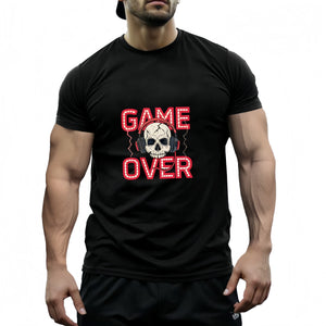 Men's T-Shirt European Size Graphic Print Casual Short Sleeve T-Shirt