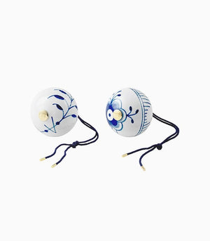 Blue Fluted Christmas Bauble