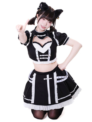 Kawaii Maid Top and Skirt Set