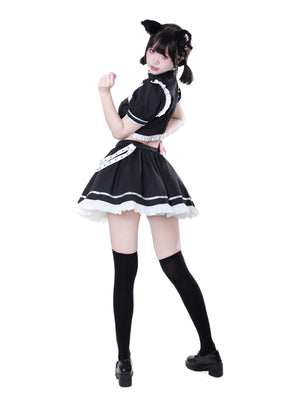 Kawaii Maid Top and Skirt Set