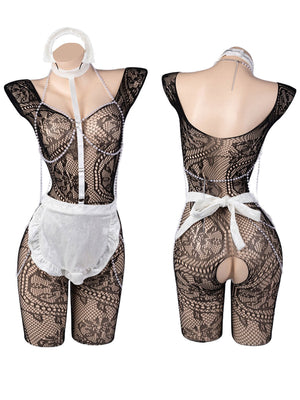 Open Crotch Maid Cosplay Lingerie