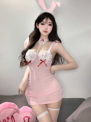 Plus Size Bunny Cosplay Lingerie Dress