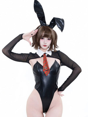 PU Leather Sinful Bunny Costume