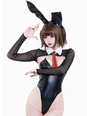 PU Leather Sinful Bunny Costume