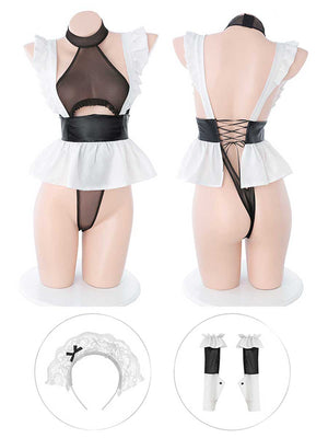 French Maid Teddy Lingerie Set