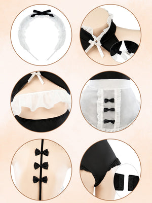Open Cup Maid Bodysuit Lingerie