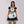Yomorio Sexy French Maid Costume Ruffle Trim Maid Fancy Dress Cat Paw Print Waitress Roleplay Uniform