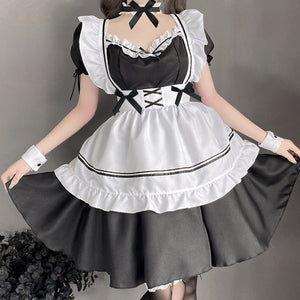 Yomorio Sexy Maid Costume Cute Lolita Cosplay Outfit French Apron Maid Fancy Dress