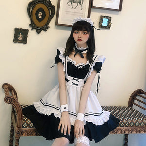 Yomorio Sexy Maid Costume Cute Lolita Cosplay Outfit French Apron Maid Fancy Dress